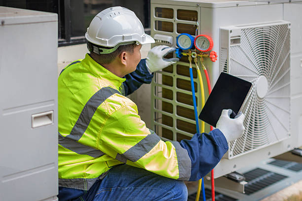 Professional Hvac technician working in Mexia, TX